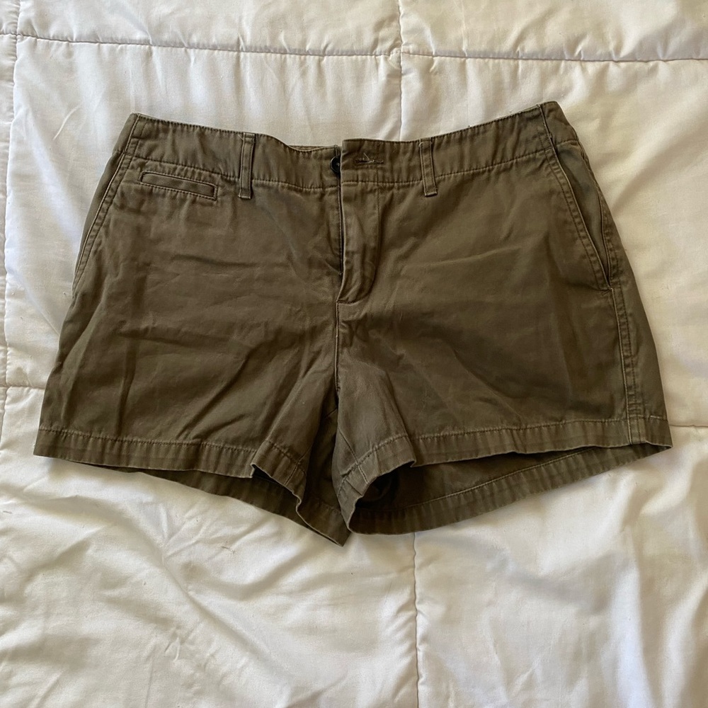 Banana Republic Mossy Green Shorts.